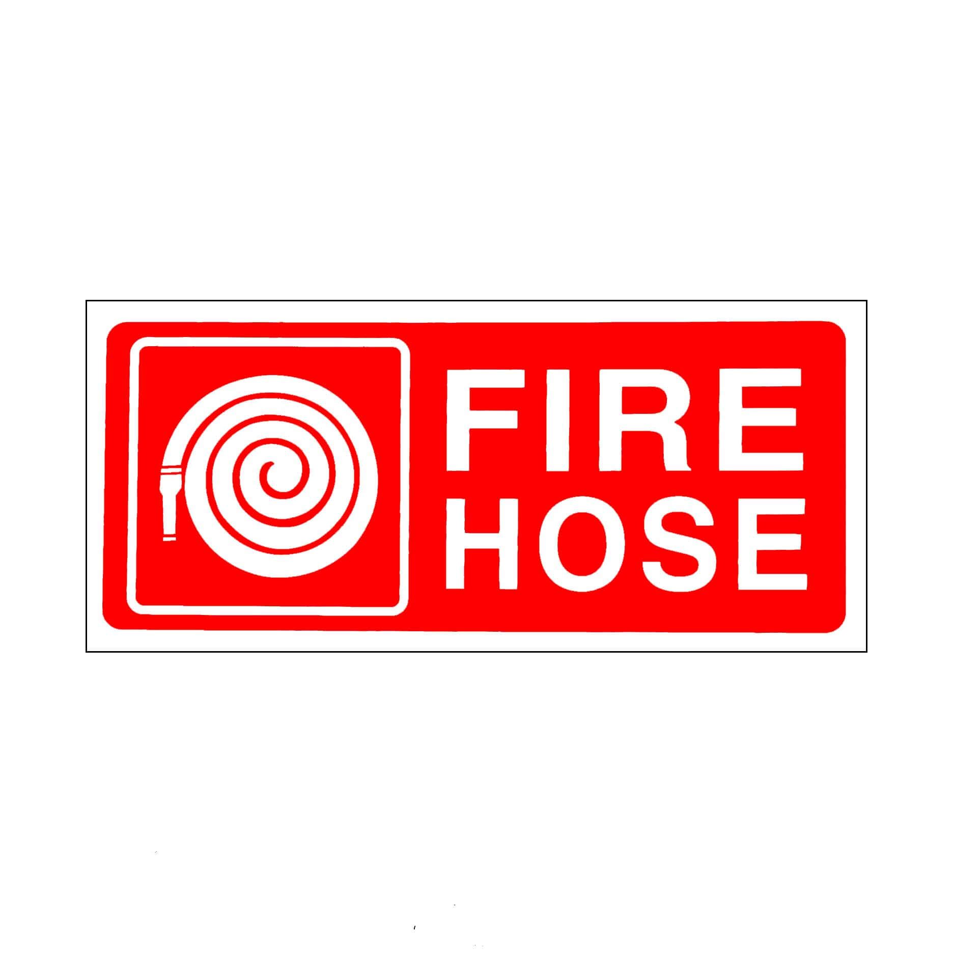 A1 Sticker Fire Hose