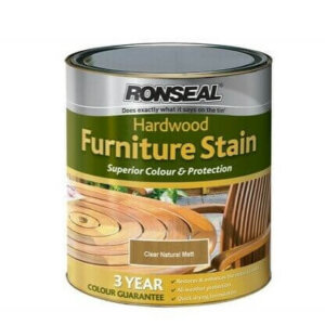 Ronseal Hardwood Furniture Stain 750ML - Clear Natural Matt