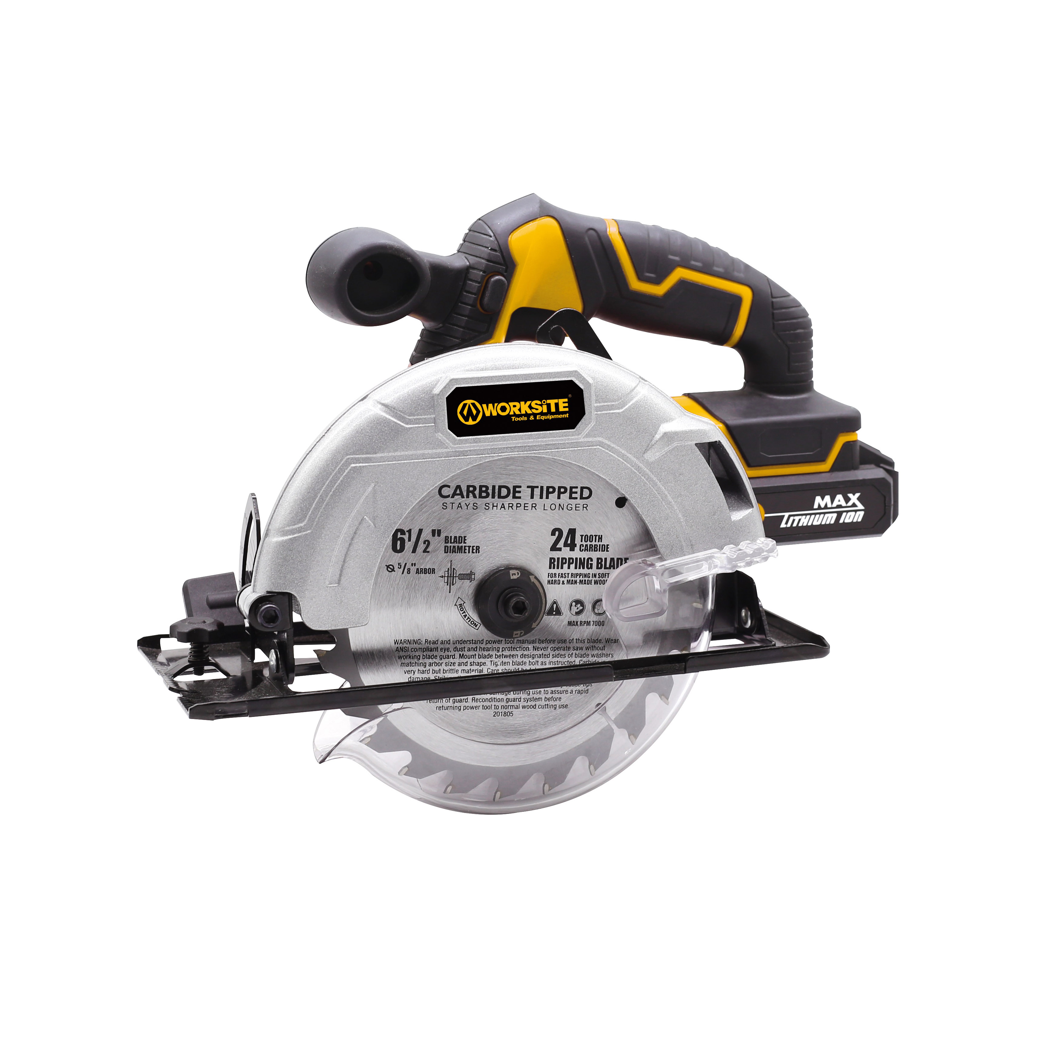 Worksite Cordless Circular Saw 165mm 61/2" CCS334 - Quincaillerie A1's Online Store
