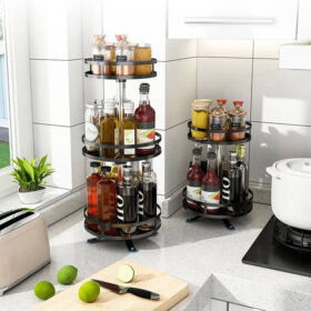 YOU Lazy Susan Spice Rack Round (2/3 Tiers)