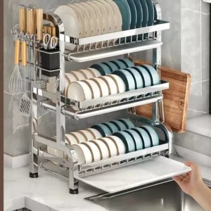 YOU Dish Rack Chrome Inox - 3 Tiers