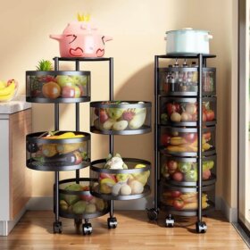 YOU Metal Round Storage Shelf/ Unit (3-5 Layer)
