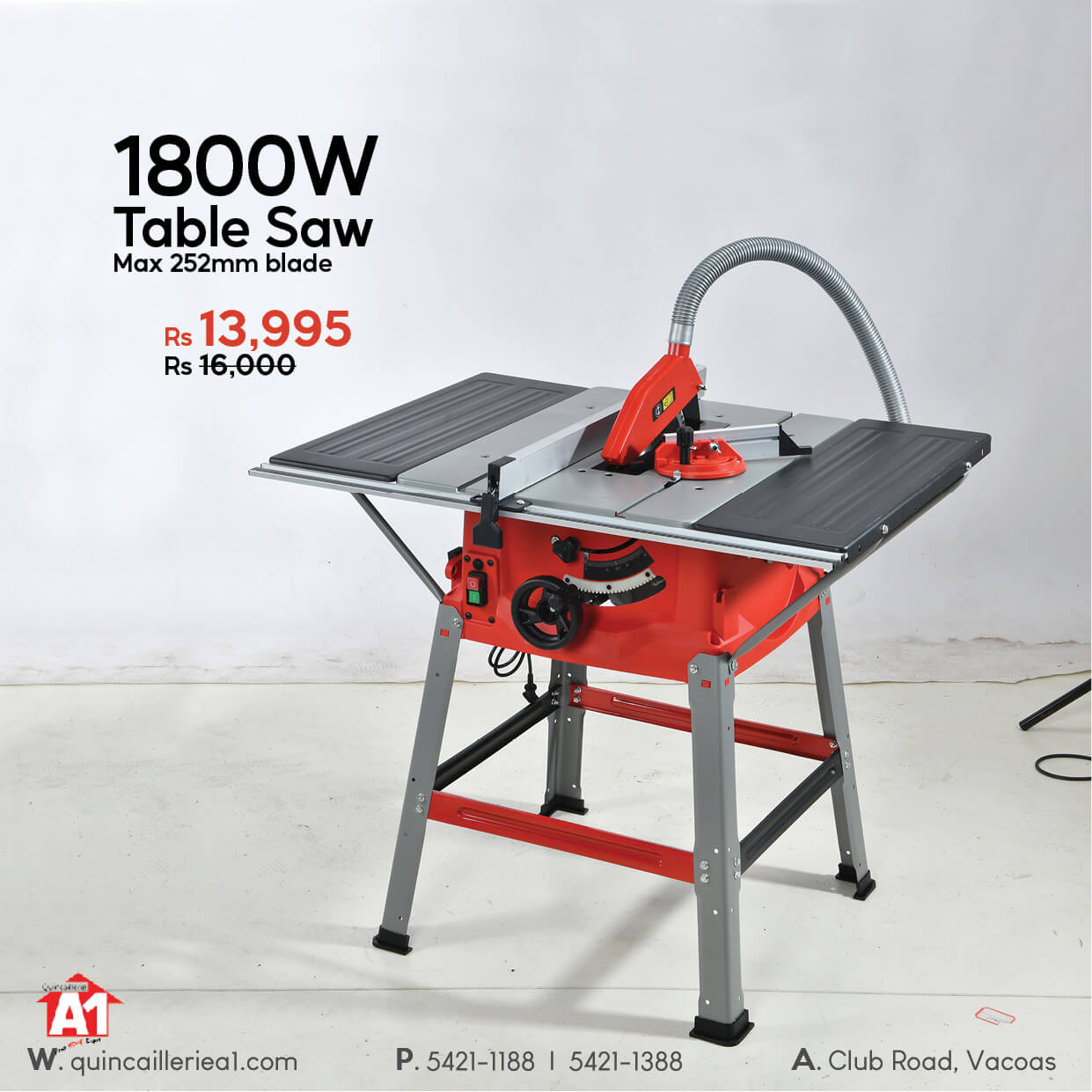 A1 Table Circular Saw 1800W - Quincaillerie A1's Online Hardware Store