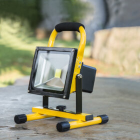 Morell LED Flood Light Rechargeable Yellow + Power Adapter