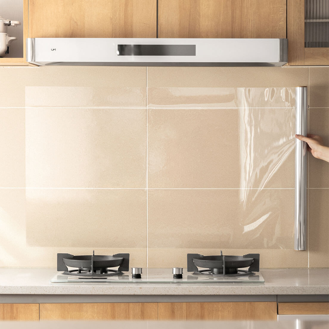 THE Transparent Cling Kitchen Backsplash Protector - Quincaillerie A1's  Online Hardware Store