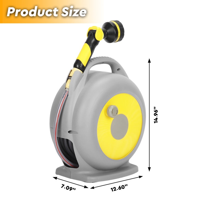 A1 Hose Reel with sprayer 20M - Quincaillerie A1's Online Hardware Store