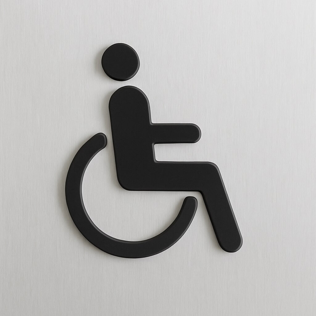A1 Sign Toilet Acrylic - Handicap