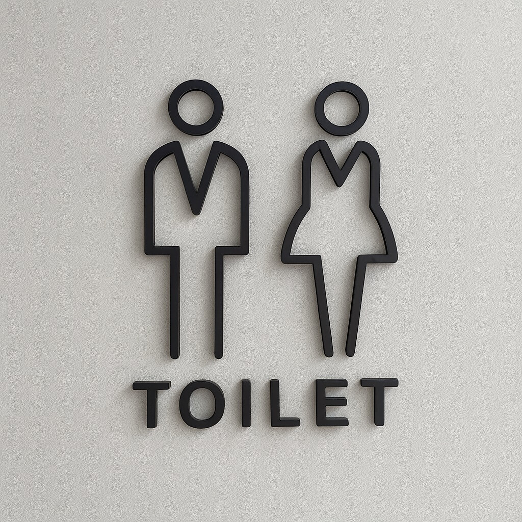 A1 Sign Toilet Acrylic