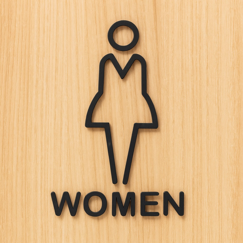 A1 Sign Toilet Acrylic - Women